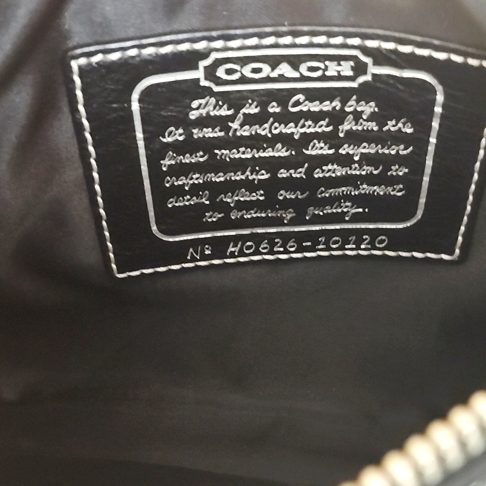Coach Signature Stripe Demi Hand Bag w/xtra Coach Shoulder Strap - Picture 11 of 16